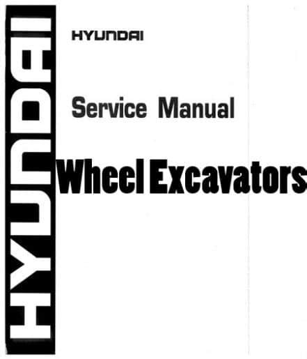 Hyundai r140w 9 wheel excavator service repair workshop manual. - Manuali delle parti del motore honda.